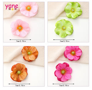 คลิปผมดอกไม้สีสันสดใสเครื่องประดับผมอัลลอยขนาด5ซม. ดีไซน์ดอกไม้หวานและมีสไตล์ - Product Image 5