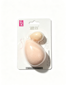 Nuevas Esponjas de Maquillaje Color <span class=keywords><strong>Beige</strong></span>, Bonitas y Suaves, en Forma de Rosa y Naranja, Paquete de 2, para Aplicaciones en Seco/Húmedo, para la Limpieza Diaria - Product Image 1