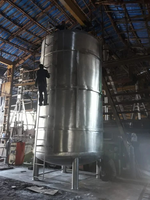 Réservoir d'eau vertical automatique en acier inoxydable SS304 de 1000L, 2000L, 5000L, 10000L avec pompe et moteur pour le stockage d'azote liquide et de lait
