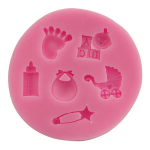 แม่พิม<span class=keywords><strong>พ</strong></span>์เค้กซิลิโคนรูปดาวห้าแฉก ลายการ์ตูนน่ารัก คลาสสิก ยอดนิยม เรียบง่าย สำหรับเด็กทารก ผ้ากันเปื้อน ขวดนม ที่รองเท้าเด็ก - Product Image 5