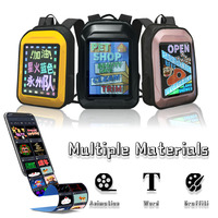 Mochila LED P2 de 96*128 Píxeles, Mochila LED RGB Programable, Mochila Inteligente con Pantalla LED