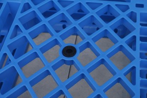 NEXARA Eco-friendly HDPE Euro <strong>Pallets</strong> 1200*1200*150mm <strong>Hot</strong> <strong>Sale</strong> Heavy Duty Plastic 4-Way Entry with Flat Surface for Storage - Product Image 4