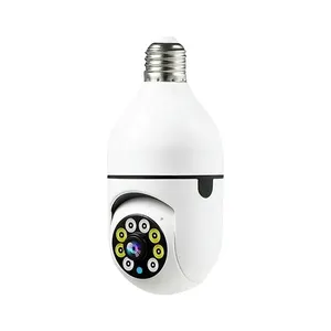 Jidetech 2MP E27 bóng đèn camera quan sát an ninh không dây giám sát an ninh nhà bóng đèn Camera 2.4G 5G Wifi