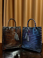 Sac porte-documents en cuir véritable peau de crocodile de luxe de haute qualité sac à main pour hommes de bureau d'affaires exotiques