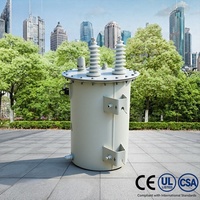Transformador ONAN Monofásico de 15 Kva, 100 Kva, 250 Kva, Estándar IEEE, Impermeable, Montado en Poste Cilíndrico, Precio de Fábrica MV&HV HENTG