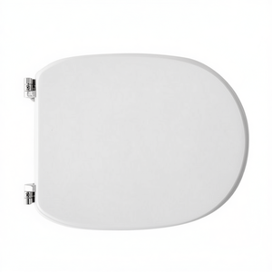 Asiento de inodoro para Vitruvit Alba Shape 6 WC, blanco, 50.5 cm de longitud, bisagras de bucle - Product Image 3