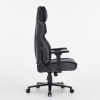 [ Développé en interne ] Chaise de jeu ergonomique en tissu technique, dossier haut inclinable avec accoudoirs 3D larges pour salle de jeu PC