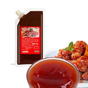 Sauce de poulet frit épicé de haute qualité 1KG personnalisable certifié halal chaud et rouge Umami aromatisé pour les aliments frits emballés dans un sac - Product Image 3