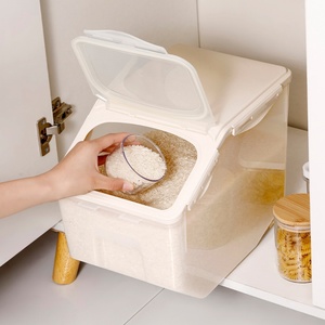 Plastic Airtight <b>Flour</b> Sugar Rice <b>Containers</b> with Lids Storage Boxes & Bins for Storage Box for Rice Pet Food Use - Product Image 3