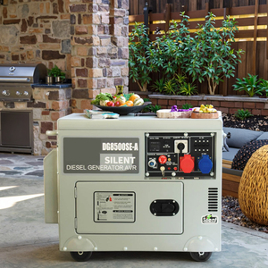 เครื่องกำเนิดไฟฟ้าสำหรับบ้าน เครื่องกำเนิดไฟฟ้าดีเซลแบบเงียบพิเศษ 5-12kva ทองแดงทั้งหมด สตาร์ทอัตโนมัติ โครงเปิด ATS - Product Image 1