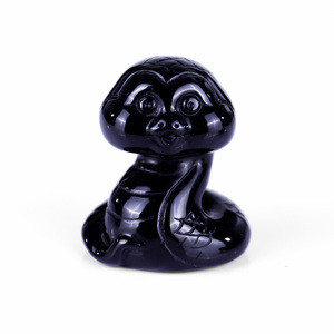 Bán buôn 2.5 inch tinh thể tự nhiên lớn Đầu Rắn điêu khắc Tay Chạm Khắc Đá Quý Chữa Bệnh thạch anh tím thủ công q-phong cách trang trí quà tặng - Product Image 2