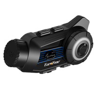 Casque de moto S3plus-2K avec interphone 5.1, étanche IP65, suppression du bruit, pour 6 motards, portée 1800m, caméra 2K, vidéo Wi-Fi