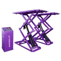 Elevador de Tijera Ultrafino Gaoshenglift SL30/SL35 de Alta Calidad, Elevador Hidráulico para Vehículos de 3000kg/3500kg, Certificado CE/ISO, Vehículo Maestro