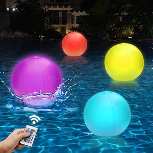 Wholesale Metallic Thick Eco-Friendly Inflatable Light-up Christmas Balls PVC Remote Control <b>LED</b> Flashing Children's Christmas - Product Image 1