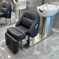 Chaise de massage thaïlandaise moderne pour salon de coiffure, lit de shampooing pour spa capillaire