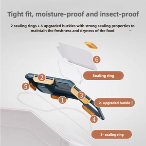 Cat and <span class=keywords><strong>Dog</strong></span> <span class=keywords><strong>Food</strong></span> <span class=keywords><strong>Storage</strong></span> Bucket Plastic Pet <span class=keywords><strong>Food</strong></span> <span class=keywords><strong>Container</strong></span> para armazenamento conveniente - Product Image 4