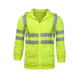 Kustom pakaian kerja tahan api nilon modakrilik kuning oranye pakaian kerja grosir pakaian keselamatan jalan industri keringat