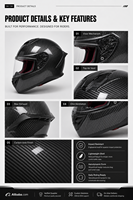 Nouveau casque de moto intégral certifié DOT, coque ABS haute résistance, résistant aux chocs, unisexe, pour la route et le tourisme, à libération rapide