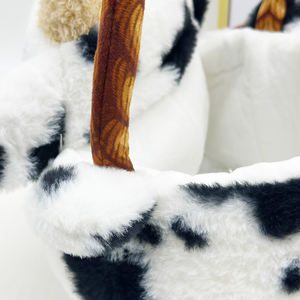 Nouveau panier de Pâques de vache en peluche matériau en peluche Super doux avec remplissage en coton PP techniques lavées pour le soulagement du Stress - Product Image 4