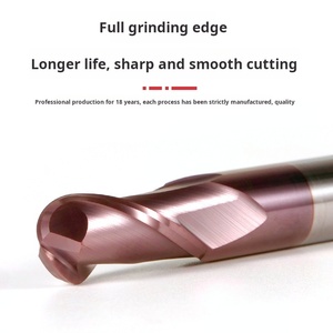 ดอกกัดปลายมน 2 ฟลุต ทำจากเหล็กทังสเตนอัลลอยด์ประสิทธิภาพสูง สำหรับวัสดุที่มีความแข็งสูง HRC60 ซีรีส์ความแม่นยำสูง รองรับ OEM/ODM ความเร็วสูง - Product Image 5