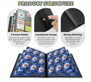 Y Y álbum 360 PP cover funda PVC 9 bolsillos binder photocard Kpop Instax mini cartas trading - Product Image 3