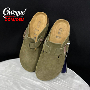 Scarpe da Uomo all'Ingrosso <span class=keywords><strong>in</strong></span> Pelle di Vacchetta Tedesca con Suola <span class=keywords><strong>in</strong></span> <span class=keywords><strong>Sughero</strong></span> Morbide Pantofole Birkenstock di Alta Qualità - Product Image 2