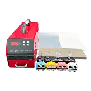 1 Set Flash Stamp Making Machine With Rubber Flash Stamps And Related Accessories