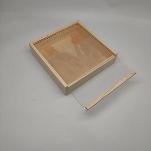 Confezione regalo personalizzata in legno con nome personalizzato con incisione personale piccola scatola media grande con coperchio in vetro e fodera in velluto - Product Image 4