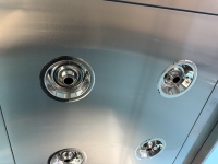 Cabine de douche d'air purifiée à haute efficacité avec filtre HEPA en SUS304 pour laboratoire médical, pharmaceutique, salle blanche industrielle, 1 personne