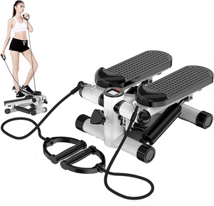 Mini stepper multifonctionnel pour la maison, <span class=keywords><strong>machine</strong></span> de fitness aérobique avec corde élastique, construction en acier et ABS - Product Image 1