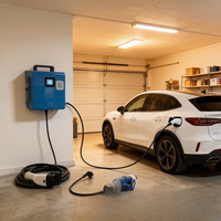 Neuer Jinghu Tragbarer Reise-7kW-EV-Lader CCS2 mit Smartphone-App-Steuerung, IP54 Wetterfest, 3m Kabel, für den Kofferraum, TA-DC-7-H