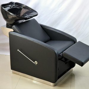 Chaise de lavage moderne de luxe avec bac en céramique pour salon de beauté - Product Image 4