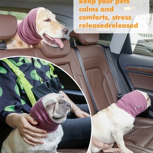 Couvre-oreilles en coton doux pour chien Design doux Accessoires pour cheveux de style sportif pour animaux de compagnie Couvre-tête de chien apaisant - Product Image 3
