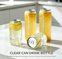 Gobelet transparent de haute qualité en plastique PET de la marque Junpai pour thé au lait, compatible avec les machines de mise en conserve pour boissons, expédition rapide depuis l'usine
