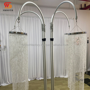 LEDA Custom Events Party Decoration <b>Chandelier</b> 4 Arms Long Droop <b>Chandelier</b> <b>Crystal</b> for Wedding - Product Image 3