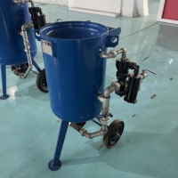 Pot et machine de sablage portables entièrement automatiques contrôlés par PLC avec télécommande du moteur et longue durée de vie