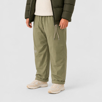 Pantalones Casuales para Hombre, Corte Recto, Cintura Media, Ajuste Holgado, Cordón Elástico, Bolsillos con Solapa, Invierno, Tallas Grandes, Extra Grandes, 6XL