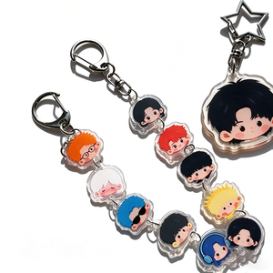 Portachiavi Personalizzati con Cordino, Ciondoli per Zaini, Idoli KPOP, Portachiavi Creativi con Cordino Lungo, Ciondolo in Acrilico - Product Image 1