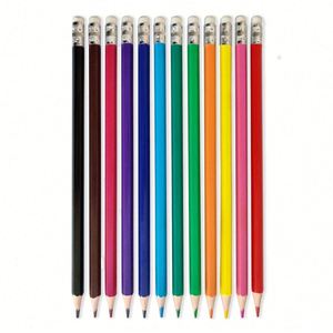 Gomme hexagonale personnalisable de 7,5 pouces, crayon standard bon marché avec design imprimé - Product Image 4