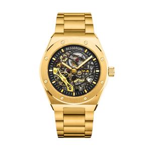 Reloj de Hombre 2023, Reloj Mecánico Automático de Esqueleto, Relojes Mecánicos de Acero Inoxidable Dorados para Hombre - Product Image 5