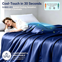 Couverture/édredon en soie glacée Q-Max 0.5, couverture rafraîchissante légère et respirante pour les personnes qui ont chaud la nuit en été