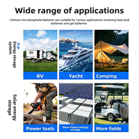 Baterai 12V 200ah 24V 100Ah 150Ah 200Ah 300Ah 460Ah LiFePo4 Baterai Lithium 12V 200Ah 6000 Siklus Baterai untuk Karavan dan Kapal Pesiar