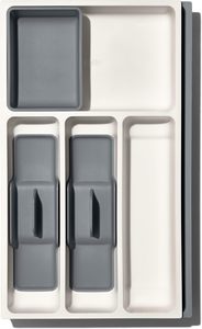 منظم أدوات المطبخ القابل للتمدد من OXO للخزائن البلاستيكية المربعة بسعة 1 لتر باللون الأبيض - Product Image 3