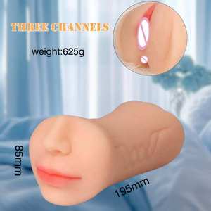 Copa de Masturbación XLN 3 en 1 Color Carne, Masturbador Masculino con Vibración Vaginal, Juguete Sexual Realista de Bolsillo para Hombre - Product Image 4