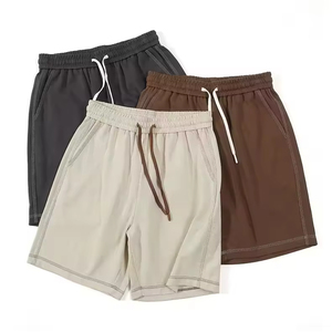 Wholesale 100% Cotton Heavyweight Men's Shorts <b>Pants</b> Top Quality Casual Streetwear Custom Shorts for Men - Product Image 5
