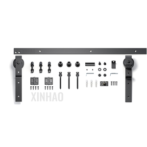 Skysen Bi-Opvouwbare Zwarte Schuifdeur Hardware Indoor Versieren Uw Huis Maatwerk Houten Schuurdeur Hardware Kit - Product Image 4