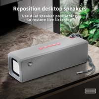 Speaker Nirkabel Luar Ruangan TG271 2400mAh 20W BT 5.0 Dual Bass ABS Soundbar AUX TF USB Radio Kontrol Sentuh 10m Android/iOS/Windows