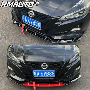 ชุดแต่งกันชนหน้า Altima Teana สีดำเงาแดง สไตล์สปอร์ต สำหรับ Nissan Altima Teana ปี 2019-2021 อุปกรณ์ตกแต่งรถยนต์ - Product Image 4