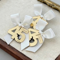 Accessoires numériques personnalisés en acrylique gravé pour loisirs créatifs, noms et dates sur mesure - Coffret cadeau pour la célébration des 100 jours