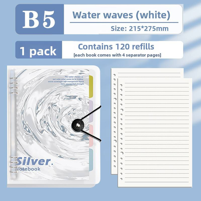 Cute A5 Non-Slip Loose-Leaf Detachable Diary Notebook 60 Sheets Grid Notepad Gift Wholesale Hardcover